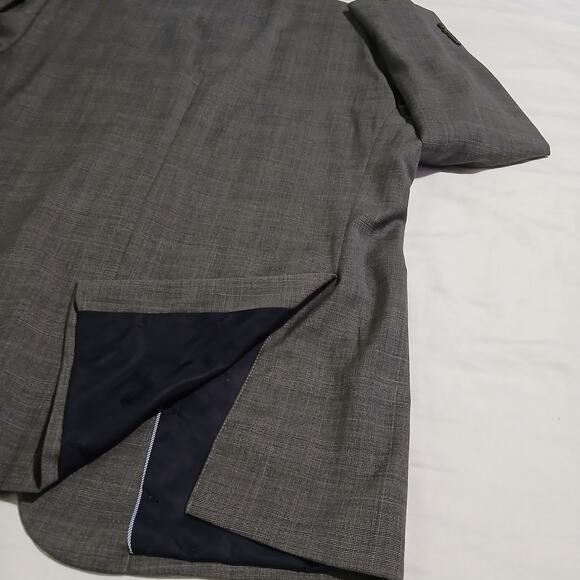 Jos.A.Bank Brrr Comfort blazer 48L Slate Grey Wool Tailored-Fit Tweed Classic - Picture 7 of 14